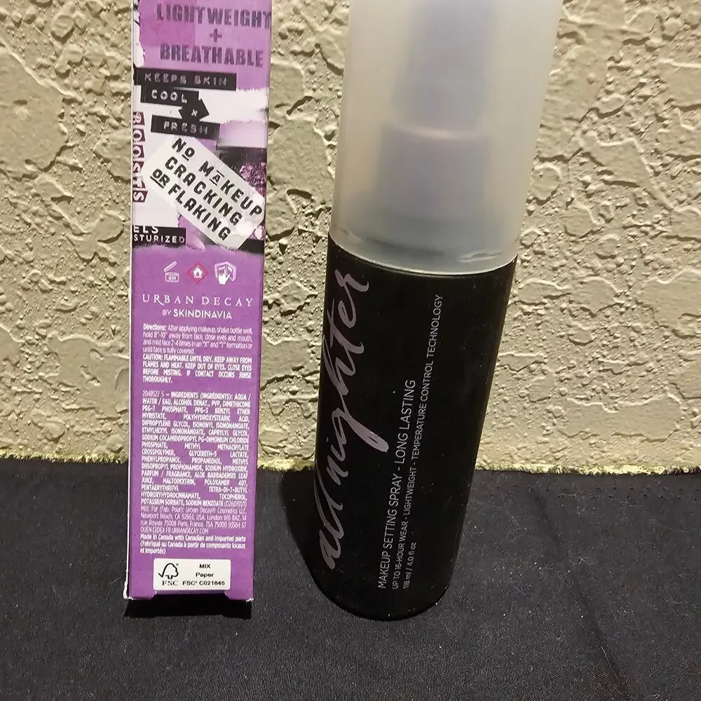 Urban Decay All Nighter Setting Spray Bundle 4oz + 1oz Long Lasting Makeup Spray